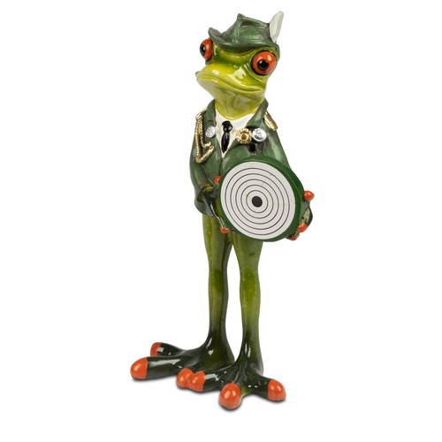 Dekofigur frosch schütze mit - dekofigur,