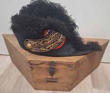 Zweispitz Bicorne De General d'indantence militaire IIIe république + Holzkiste