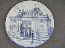 delfter porzellan teller Wandteller Motiv: Theather Essen handbemalt