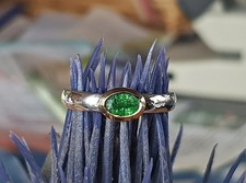 SCHMUCK-STCK RING SILBER grün