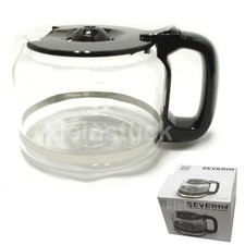 Ersatzkanne Severin für Kaffeemaschine KA 4810, Glaskanne mit Deckel, GK 5410