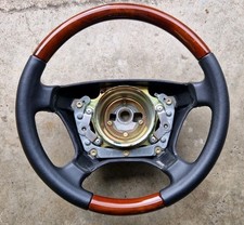 Lenkrad Airbaglenkrad echtes Holz Wurzelholz Leder Mercedes R129 SL