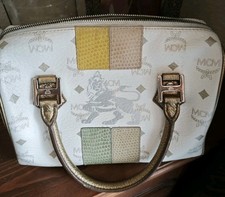 MCM Boston Bag, Lion Print