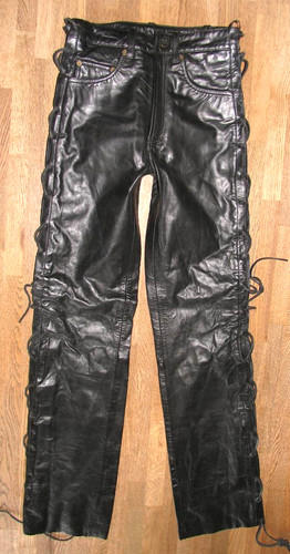 Schmale ricano lederjeans - schmale, /
