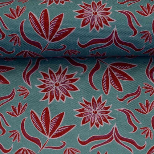 Canvas retro flowers - canvas, by