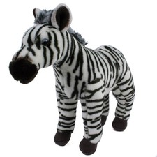 Kuscheltier Zebra 31 cm schwarz/weiß stehend Plüschzebra Stoffzebra Stofftier