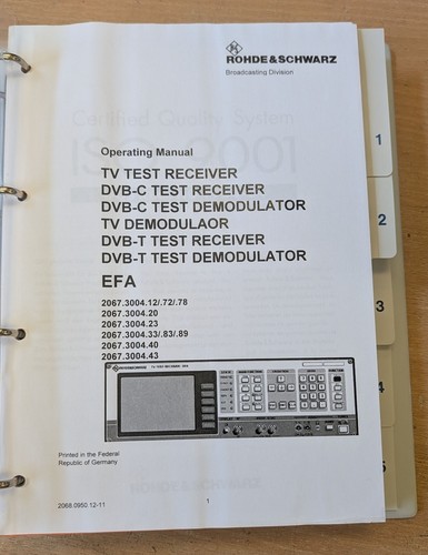 Rhode schwarz efa tv test - &,