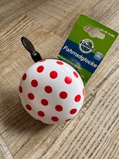 Filmer 41.053 Fahrradglocke / Klingel mit Ding-Dong Nostalgie Sound - weiß / rot