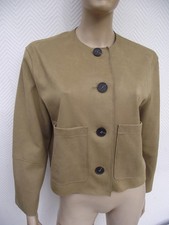 Zara hellbraune leichte Langarmjacke Gr. S-M. Lederoptik 