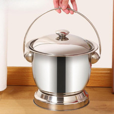 Nachttopf mit Deckel, Urintopf, Kammereimer für Damen, Herren, Kinder,