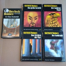 Sherlock Holmes Taschenbücher 5x / Franckh Verlag Stuttgart - 80er