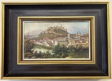 Salzburg Ansicht Gemälde Öl
