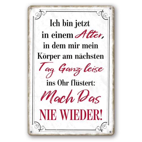 Metallschilder sprüche - metallschilder,