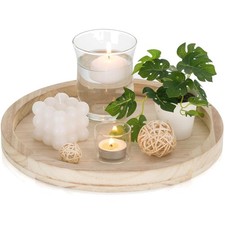 Holztablett rund, Dekotablett