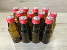 12 x 125 ml Flasche Braunglas Kropfhals mit Schraubverschluss leer 