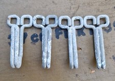 4 X Stück Koppelhaken Bodenfund Guter Zustand Wehrmacht WW2 WK2