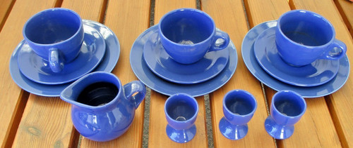 Kaffeegedeck blau - kaffeegedeck, 3x,