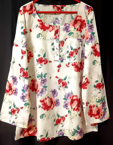 Malerische tunika bluse - tunika, 100%