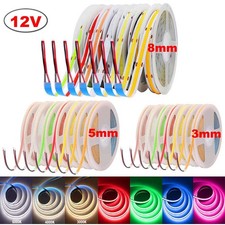 12V COB LED Streifen 3mm 5mm