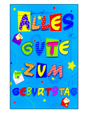 A4 Geburtstagskarte XXL