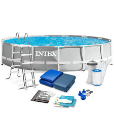 INTEX Prism 457x107cm Frame Pool mit Filterpumpe Komplettset 26724