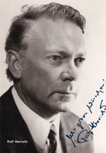 Autogramm rolf herricht - autogramm,