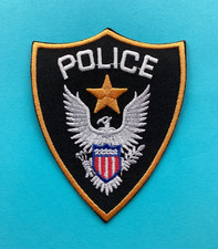 AMERIKANISCHE USA POLICE FORCE DEPARTMENT AUFBÜGELN ODER AUFNÄHEN GESTICKTER PATCH UK VERKÄUFER