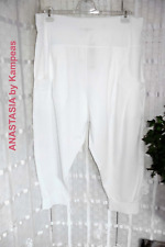 ANASTASIA by Kampeas Designer weite HOSE weiß Gr. 3 48 50 52 Elastischer Bund