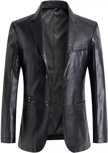 Elegant herren schwarz leder - herren,