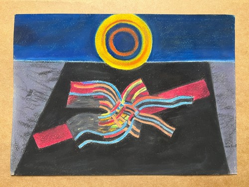 Max ernst zeichnung auf papier - zeichnung,