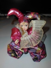 Porzellan- Harlekin- Figur-