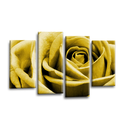 Gerahmtes leinwandbild blumen - leinwandbild,