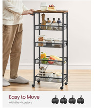 VASAGLE Rollwagen mit 5