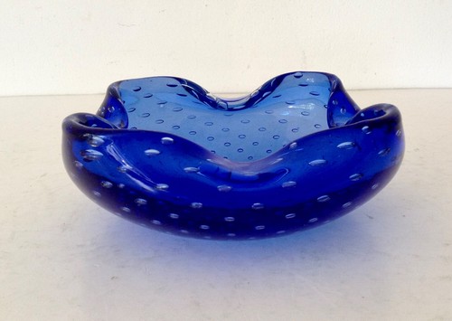 Schale glas murano blau - schale,