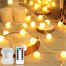 LED Lichterkette Außen Batterie 10.5M 100LEDs  Weihnachtsdeko
