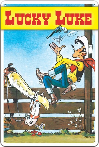Lucky luke blechschild - luke,
