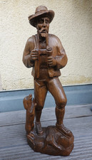 von Hand geschnitzte Holzfigur Förster oder Jäger
