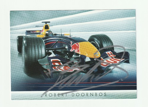 Autogrammkarte robert doornbos - autogrammkarte,