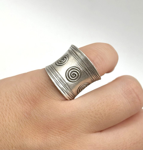 Silber ring 55 - ab,