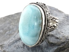 GJ69 LARIMAR OVAL *BLUE*