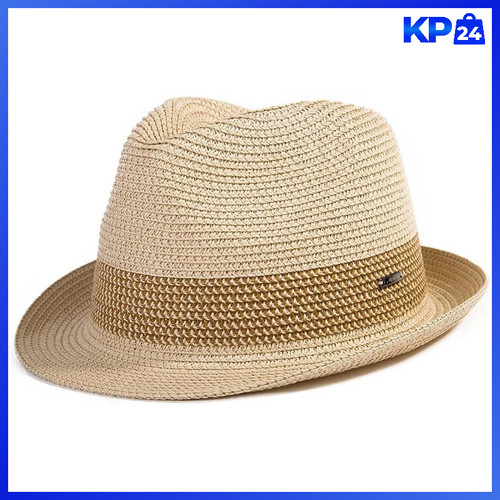 Herren strohhut trilby faltbar - strohhut,