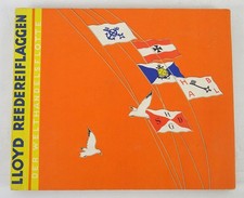 Lloyd Redereiflaggen Handelsflotte komplett Bremen Zigarettenbilder um 1930