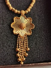 Traumhafter Hochzeitsschmuck 22 Karat Gold Collier 916/1000, Kette, Goldschmiede