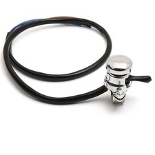 Emgo Lucas Style Lenkerschalter Hupe/Licht chrom für Motorrad