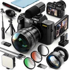 4K Digitalkameras 48MP 16X Autofokus Videokamera mit Mikrofon 32GB Für YouTube