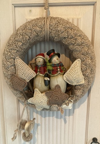 Handgefertigt winterkranz - handgefertigt,