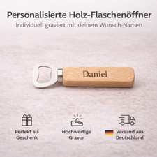 Flaschenöffner Holz