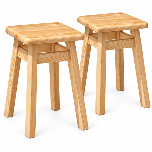 2er set hocker schemel kiefer - hocker,