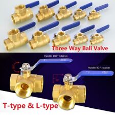 3 Wege Messing Kugelhahn L/T