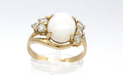 Opal goldring 333er gelbgold - opal-goldring,,